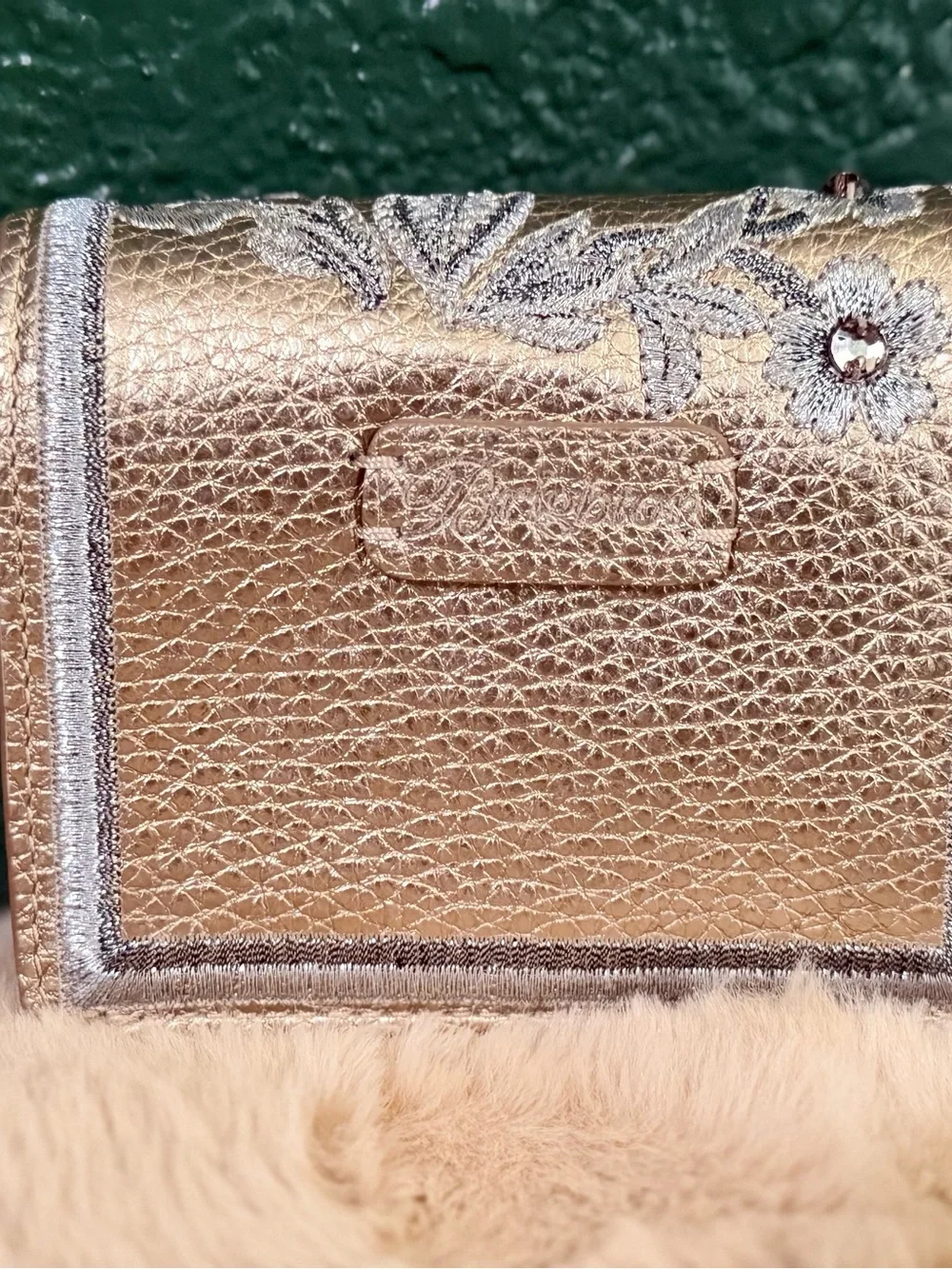 Brighton Everbloom Shimmer Small Wallet